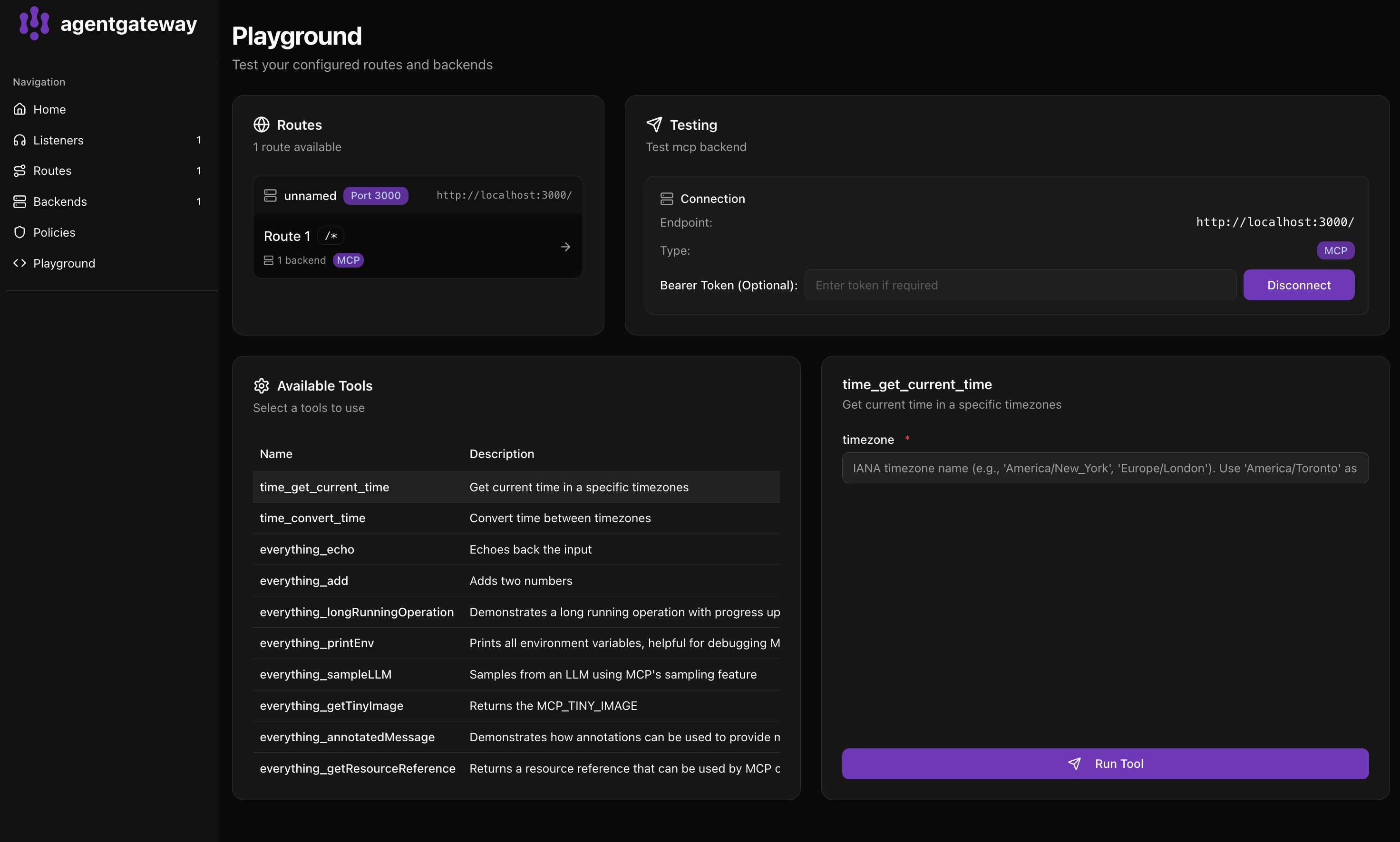 MCP Federation Playground